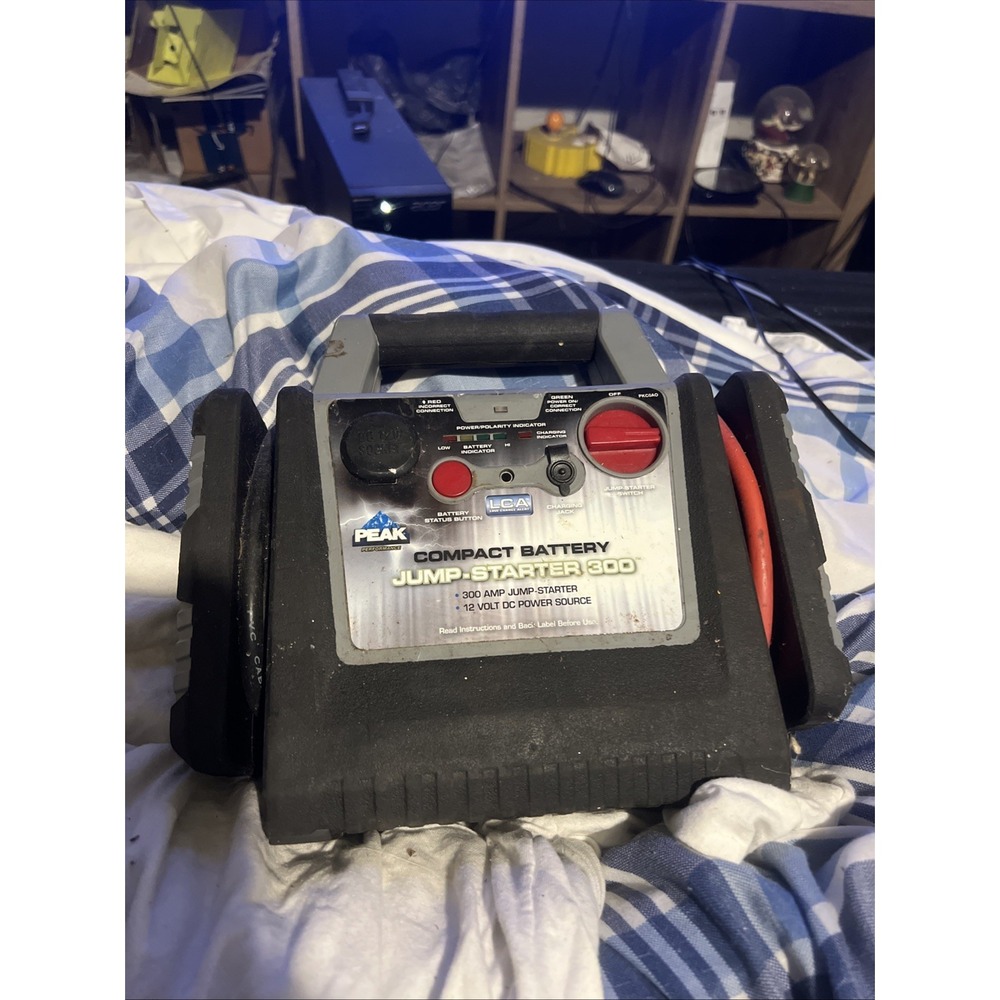 Peak Performance Compact Battery Jump-starter 300‎   No Plug